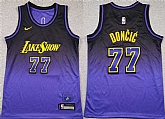 Youth Los Angeles Lakers #77 Luka Doncic Purple 2024 25 City Edition Stitched Jersey,baseball caps,new era cap wholesale,wholesale hats